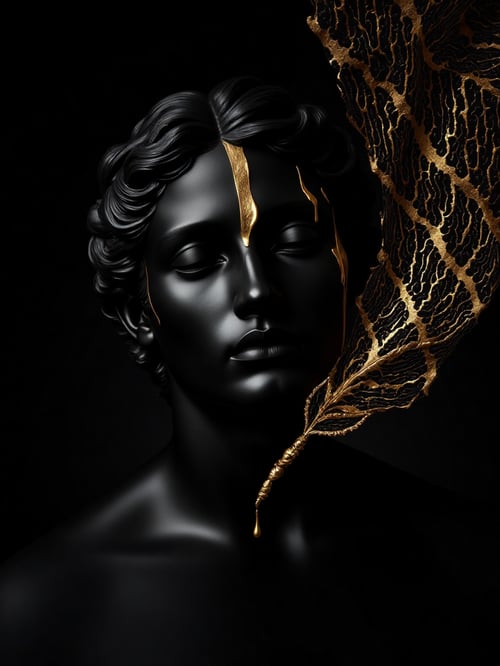 GILDED SHADOWS : AURUM NOIR OPULENCE by Irman Franklin on Tensor.Art