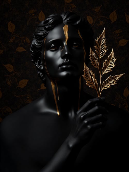 GILDED SHADOWS : AURUM NOIR OPULENCE by Irman Franklin on Tensor.Art