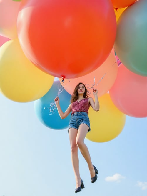 Cluster Balloon Flight by BloonFlyer65 on Tensor.Art