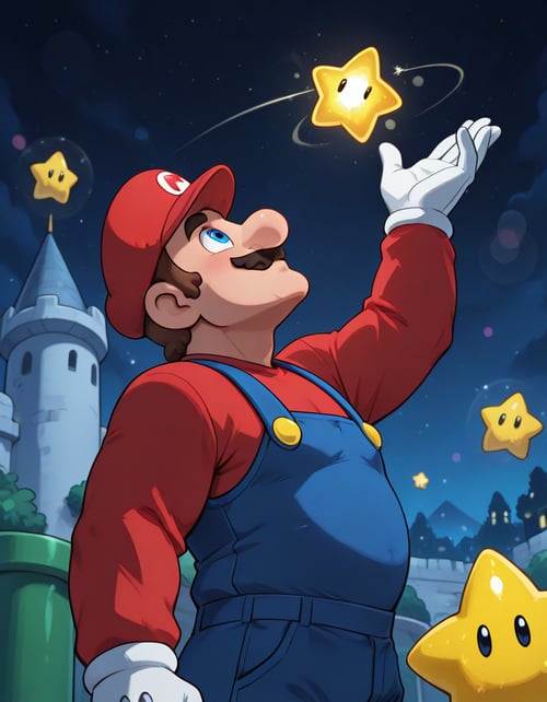Magnifico x Mario by Ezziey on Tensor.Art