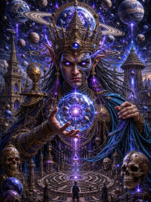 GALACTIC ORACLE OF THE VOID by Alvin Art on Tensor.Art