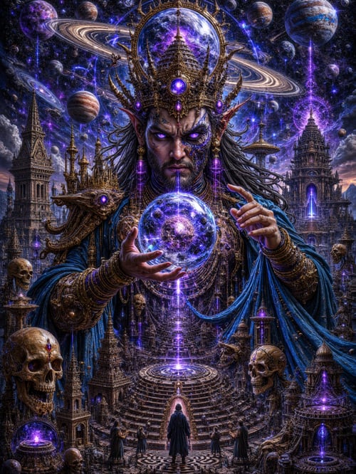 GALACTIC ORACLE OF THE VOID by Alvin Art on Tensor.Art
