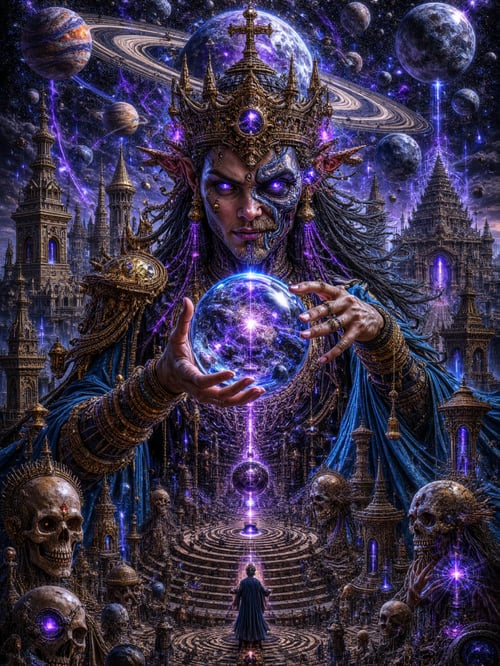 GALACTIC ORACLE OF THE VOID by Alvin Art on Tensor.Art