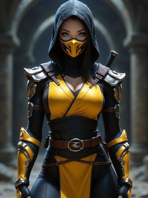 Underground Palace Female Ninja by Hidden dragon X on Tensor.Art