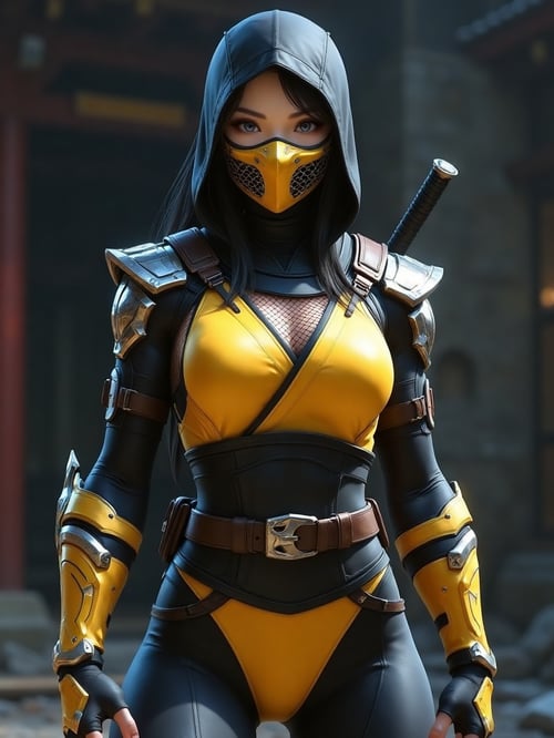 Underground Palace Female Ninja by Hidden dragon X on Tensor.Art