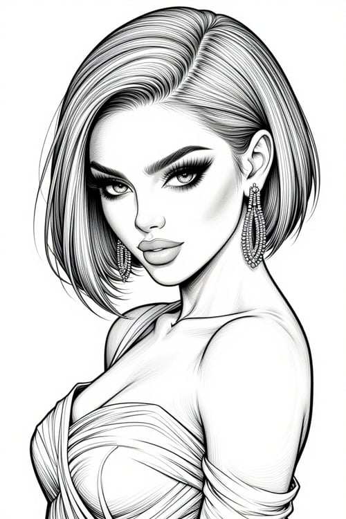 ZIB | Outline Art by Official SketchZa on Tensor.Art