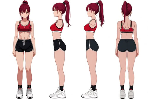 Model Sheet - turnaround - Character design by Oliver DR on Tensor.Art