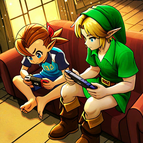 Link and Jim - Bombers Secret Society of Justice by Wizardludas on Tensor.Art