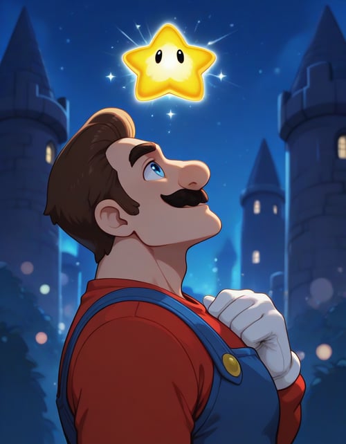 Magnifico x Mario by Ezziey on Tensor.Art