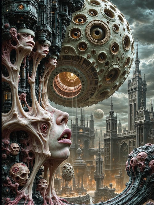 Biomechanical Horror Megacity by Bolone Maklut astral on Tensor.Art