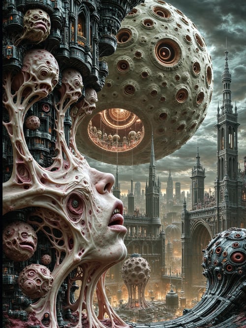Biomechanical Horror Megacity by Bolone Maklut astral on Tensor.Art