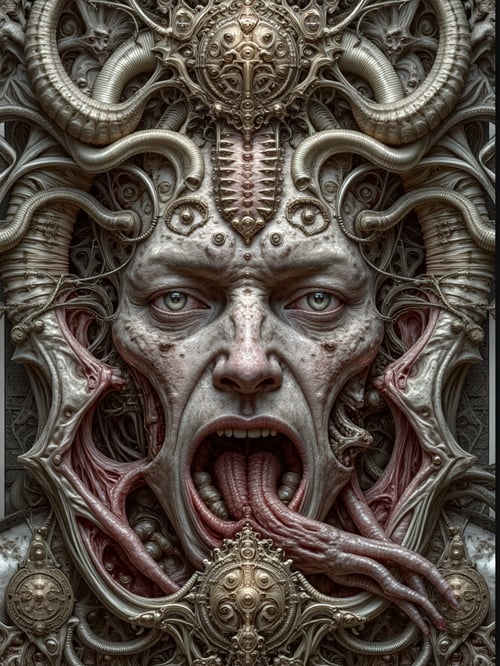 Sacred Flesh Machine Oracle by Bolone Maklut astral on Tensor.Art