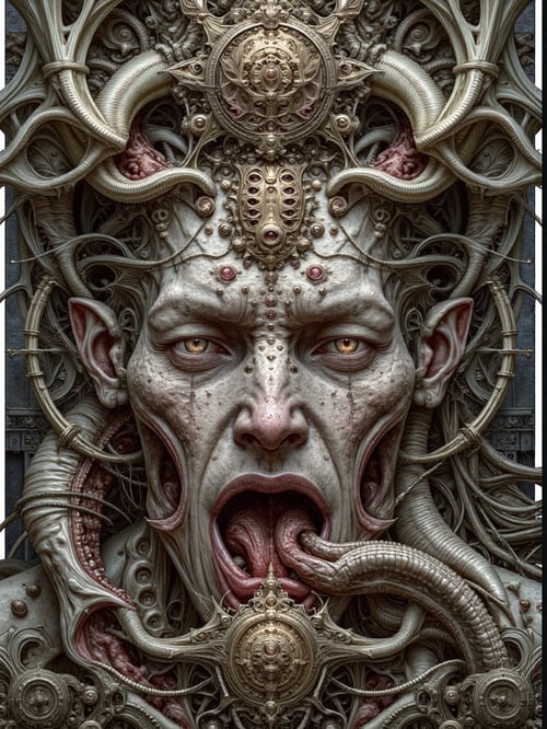 Sacred Flesh Machine Oracle by Bolone Maklut astral on Tensor.Art