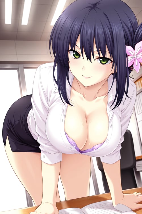 Torino Sugumi / 鳥野すぐみ (from Erotica Yuuwaku Kenshuu Hajimaru yo~ Shigoichau Kara Kakugo Nasai!) by montblanc5 on Tensor.Art