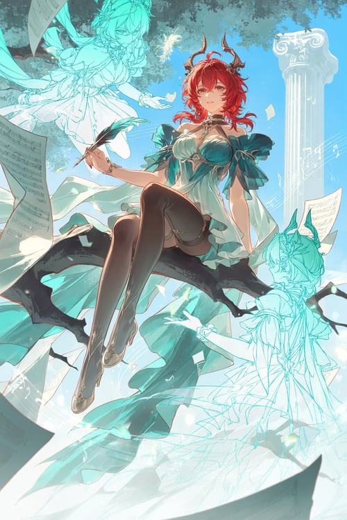 Sanyue Qiushi - Artist Style by Azriaelis on Tensor.Art