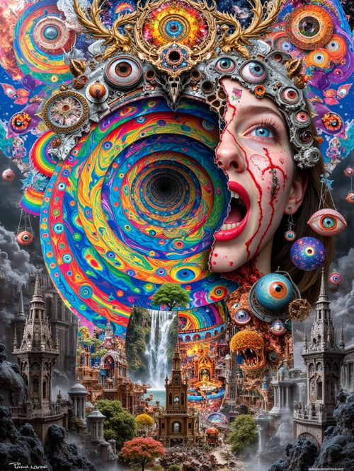 Spiral Kosmik Psikedelik by Bolone Maklut astral on Tensor.Art