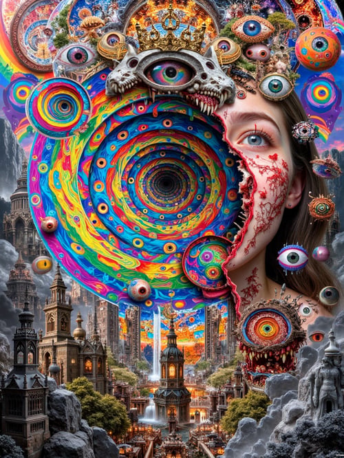 Spiral Kosmik Psikedelik by Bolone Maklut astral on Tensor.Art