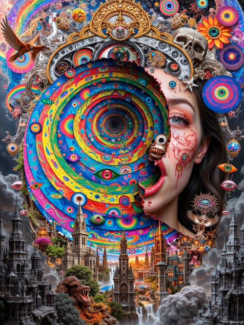 Spiral Kosmik Psikedelik by Bolone Maklut astral on Tensor.Art