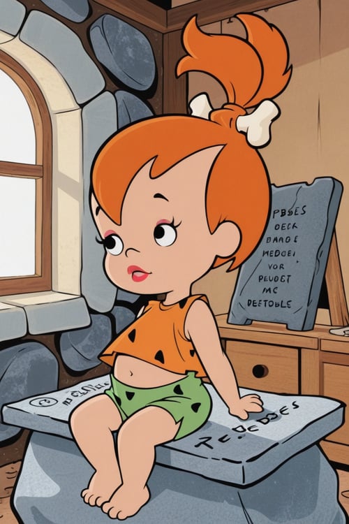 Pebbles Flinstone from The Flintstones. by Oliver DR on Tensor.Art