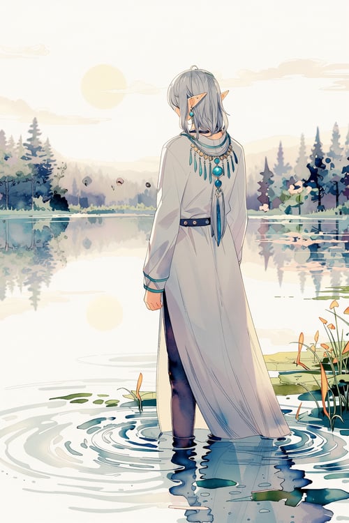 [ANIMA/ZIT] Lirseven - Artist Style - Watercolor by Azriaelis on Tensor.Art