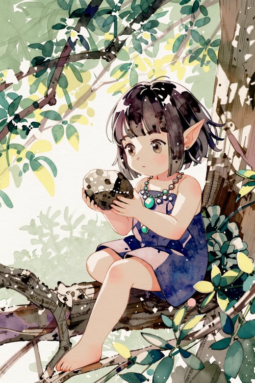 [ANIMA/ZIT] Lirseven - Artist Style - Watercolor by Azriaelis on Tensor.Art