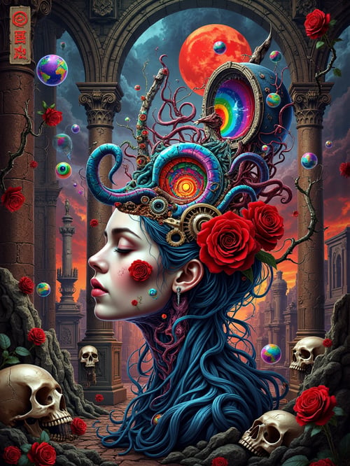 Dewi Mawar Eldritch by Bolone Maklut astral on Tensor.Art
