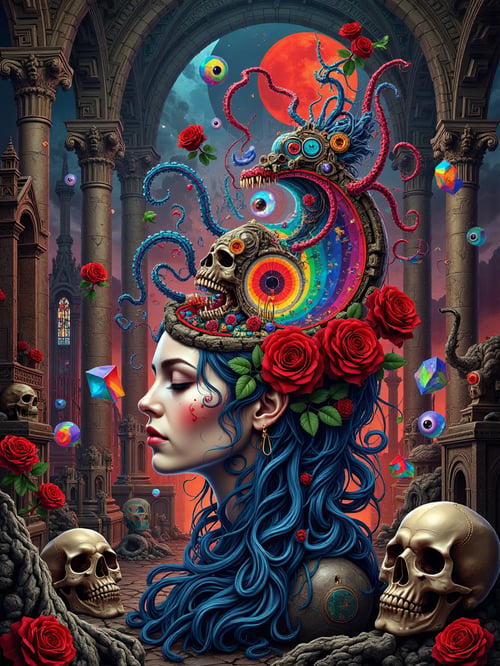 Dewi Mawar Eldritch by Bolone Maklut astral on Tensor.Art