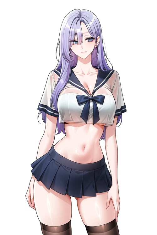 Women's clothing - sexy school uniform by DR-pelli on Tensor.Art