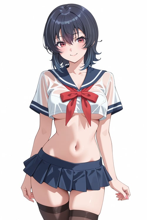 Women's clothing - sexy school uniform by DR-pelli on Tensor.Art