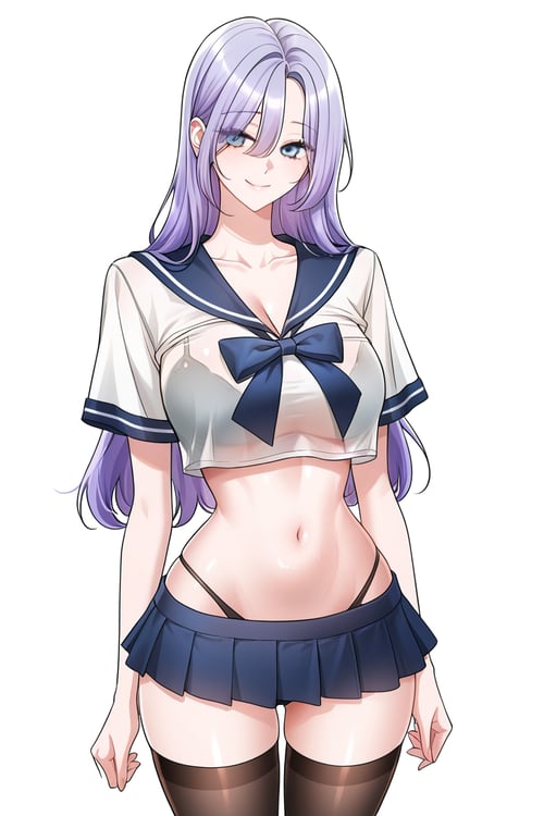 Women's clothing - sexy school uniform by DR-pelli on Tensor.Art