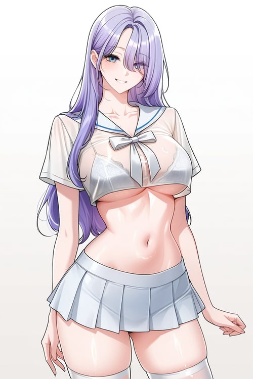 Women's clothing - sexy school uniform by DR-pelli on Tensor.Art
