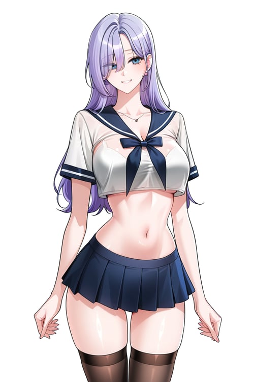 Women's clothing - sexy school uniform by DR-pelli on Tensor.Art