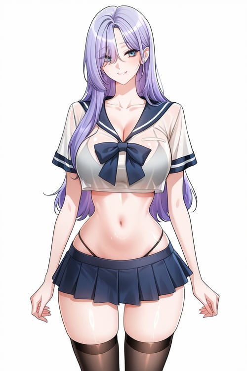 Women's clothing - sexy school uniform by DR-pelli on Tensor.Art