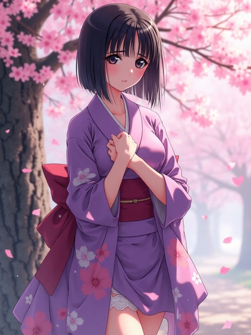 Under the cherry tree by wefong2000 on Tensor.Art