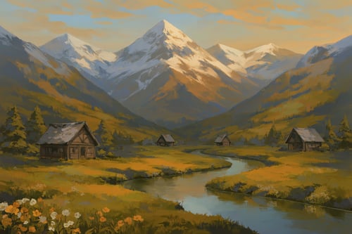 Yggdrasil - Painterly Style - Backgrounds by Azriaelis on Tensor.Art