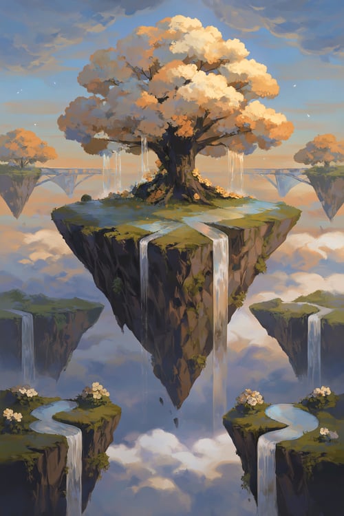 Yggdrasil - Painterly Style - Backgrounds by Azriaelis on Tensor.Art