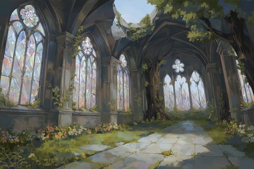 Yggdrasil - Painterly Style - Backgrounds by Azriaelis on Tensor.Art