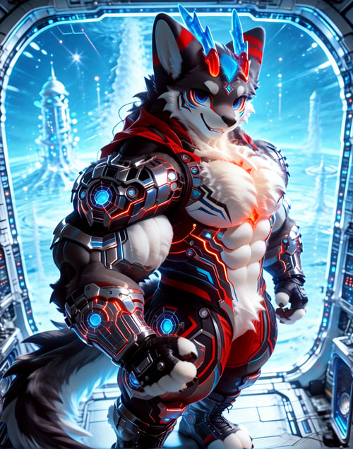 Fursuit Hyper Muscles by Moredragon on Tensor.Art