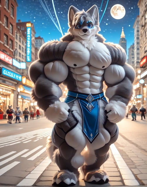 Fursuit Hyper Muscles by Moredragon on Tensor.Art