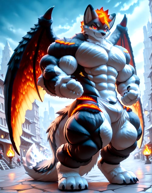 Fursuit Hyper Muscles by Moredragon on Tensor.Art