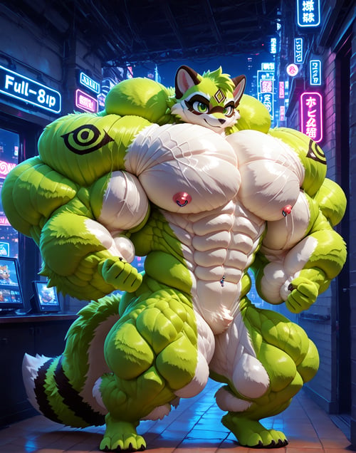 Fursuit Hyper Muscles by Moredragon on Tensor.Art