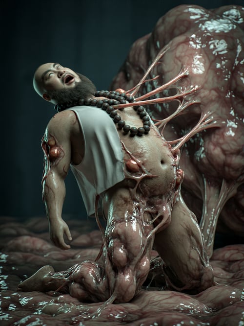 鲁智深body horror(Chroma) by Assimilate Bear on Tensor.Art