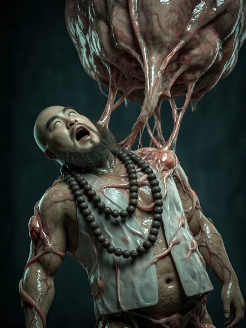 鲁智深body horror(Chroma) by Assimilate Bear on Tensor.Art