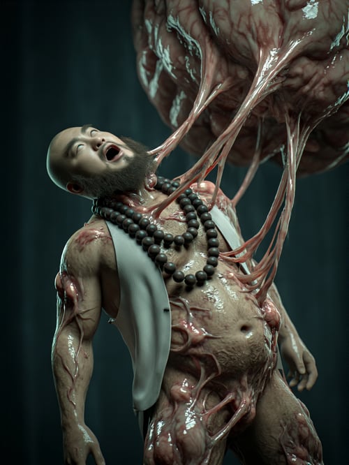 鲁智深body horror(Chroma) by Assimilate Bear on Tensor.Art