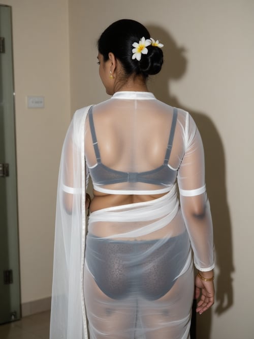 Transparent Saree (Bra-Panty Edition) by Sid Evari on Tensor.Art