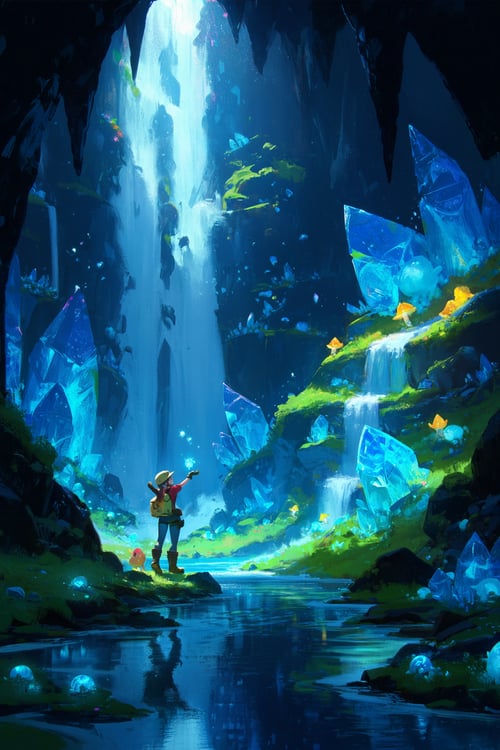 Raja Nandepu - Artist Style - Backgrounds by Azriaelis on Tensor.Art