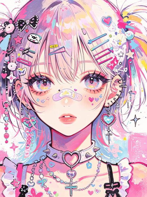 Japanese anime Y2K sweet & cool girl by One thought on Tensor.Art