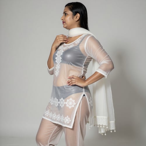Wet Transparen Salwar Kameez by Sid Evari on Tensor.Art