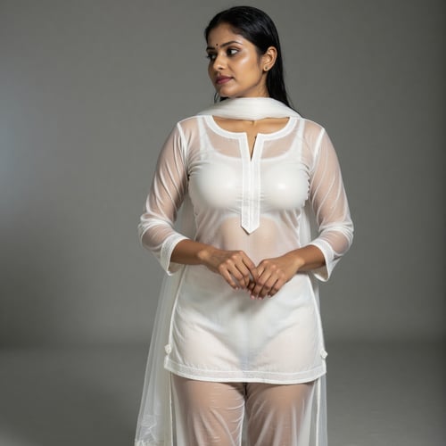 Wet Transparen Salwar Kameez by Sid Evari on Tensor.Art