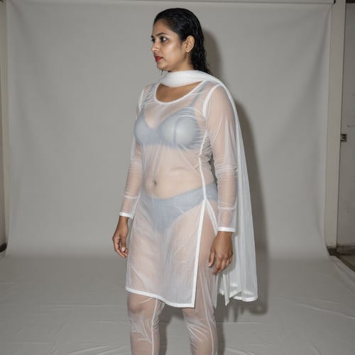 Wet Transparen Salwar Kameez by Sid Evari on Tensor.Art